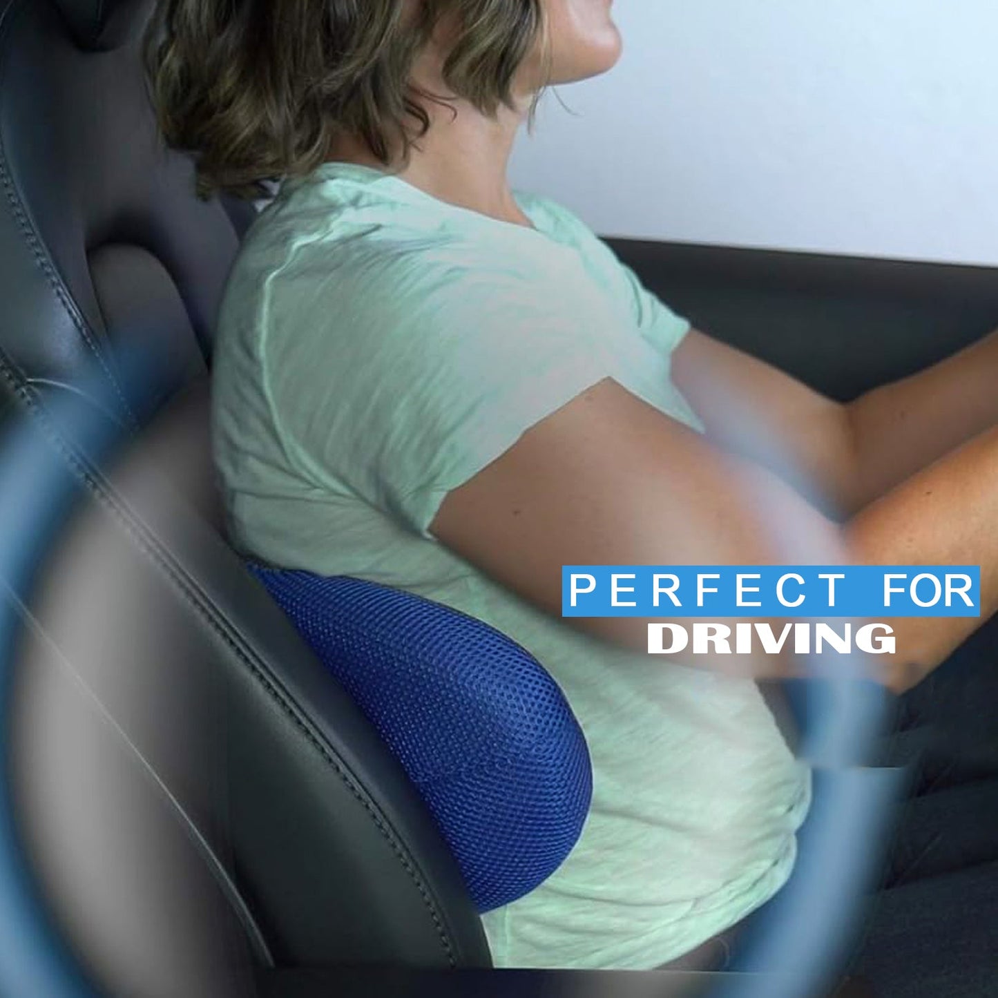 Ergonomic Orthopedic Back Support Pillow (18 x 9 Inch / 1 Pc)