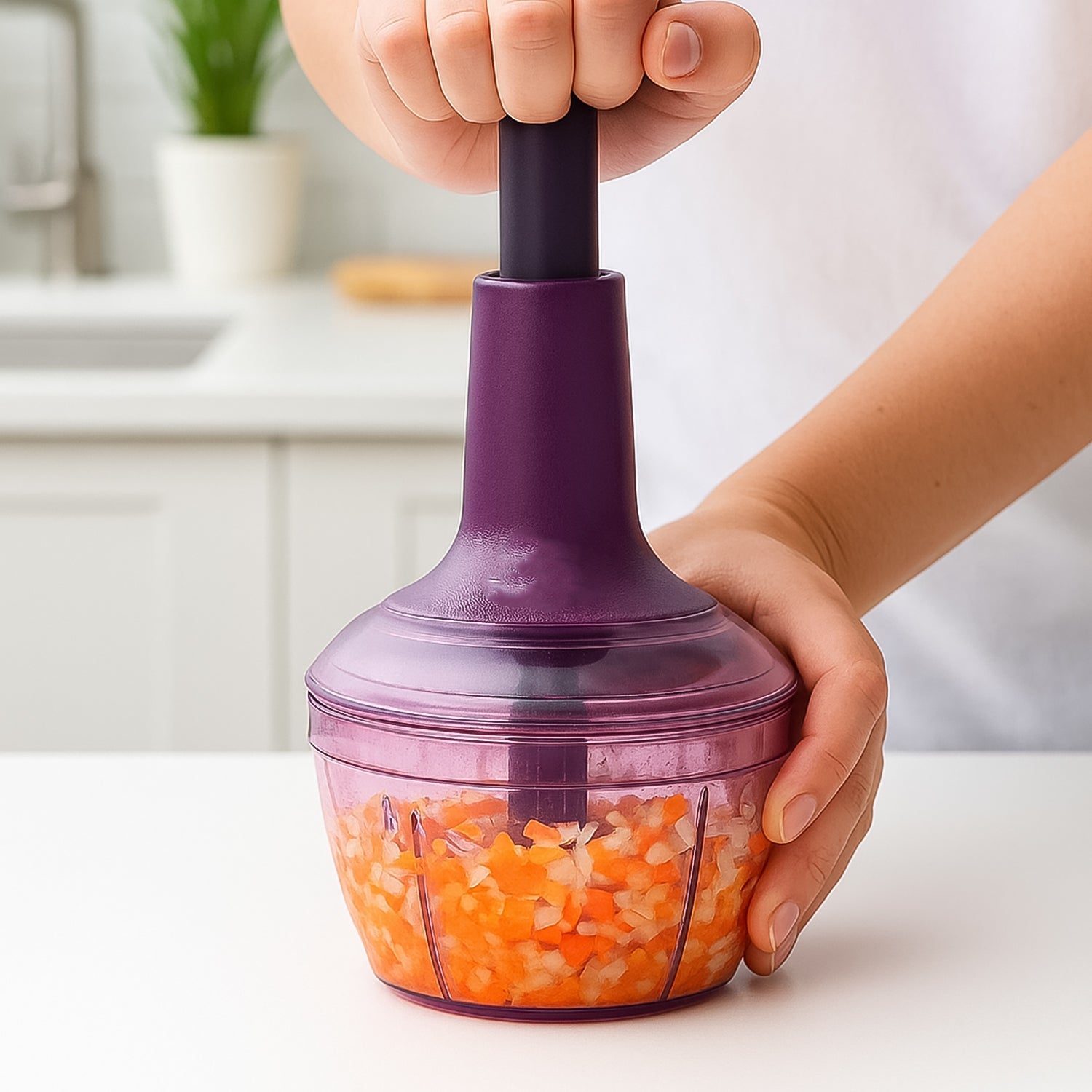 Manual Push Vegetable Chopper