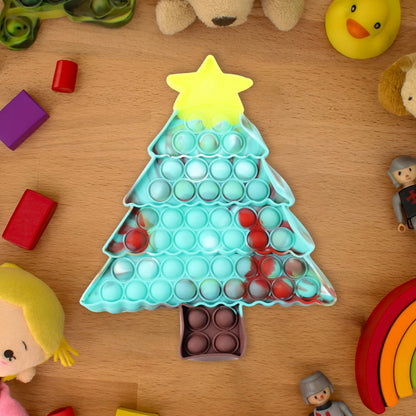 Premium Tree Shape Silicone Pop It Fidget Toy (1 Pc)