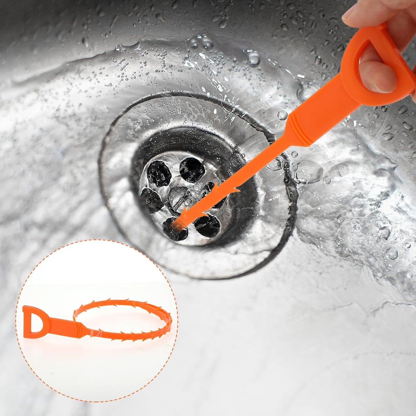 Flexible Sink & Drain Cleaning Stick – 50 cm Long (Pack of 3)