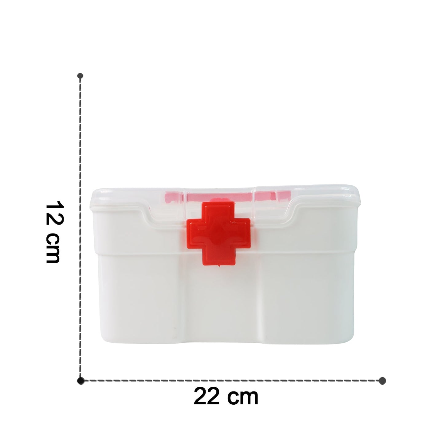 Medical Storage Box with Detachable Tray & Handle