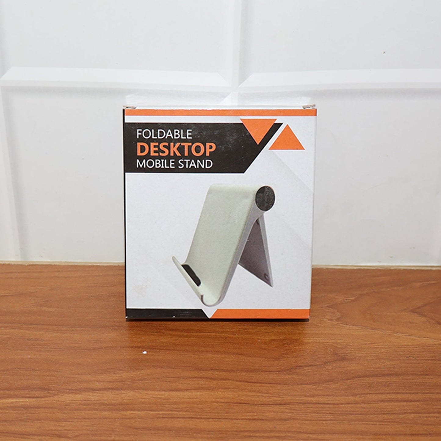 Plastic Foldable Desktop Mobile Stand (1 Pc / White)