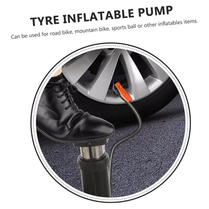 Portable High Pressure Foot Air Pump with Needle (1 Pc)