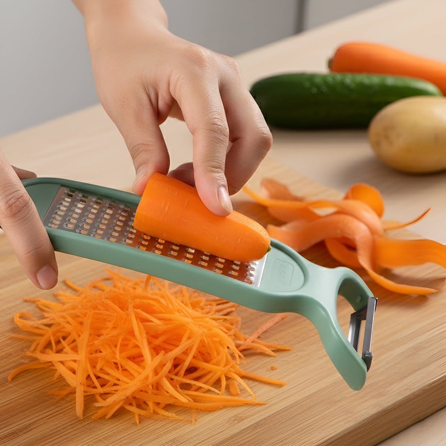 2 in 1 Multipurpose Vegetable Peeler and Grater Tool