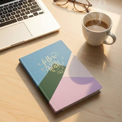 Hardcover Ruled Notebook, Diary & 200 Pages 21x15 cm (1 Pc)
