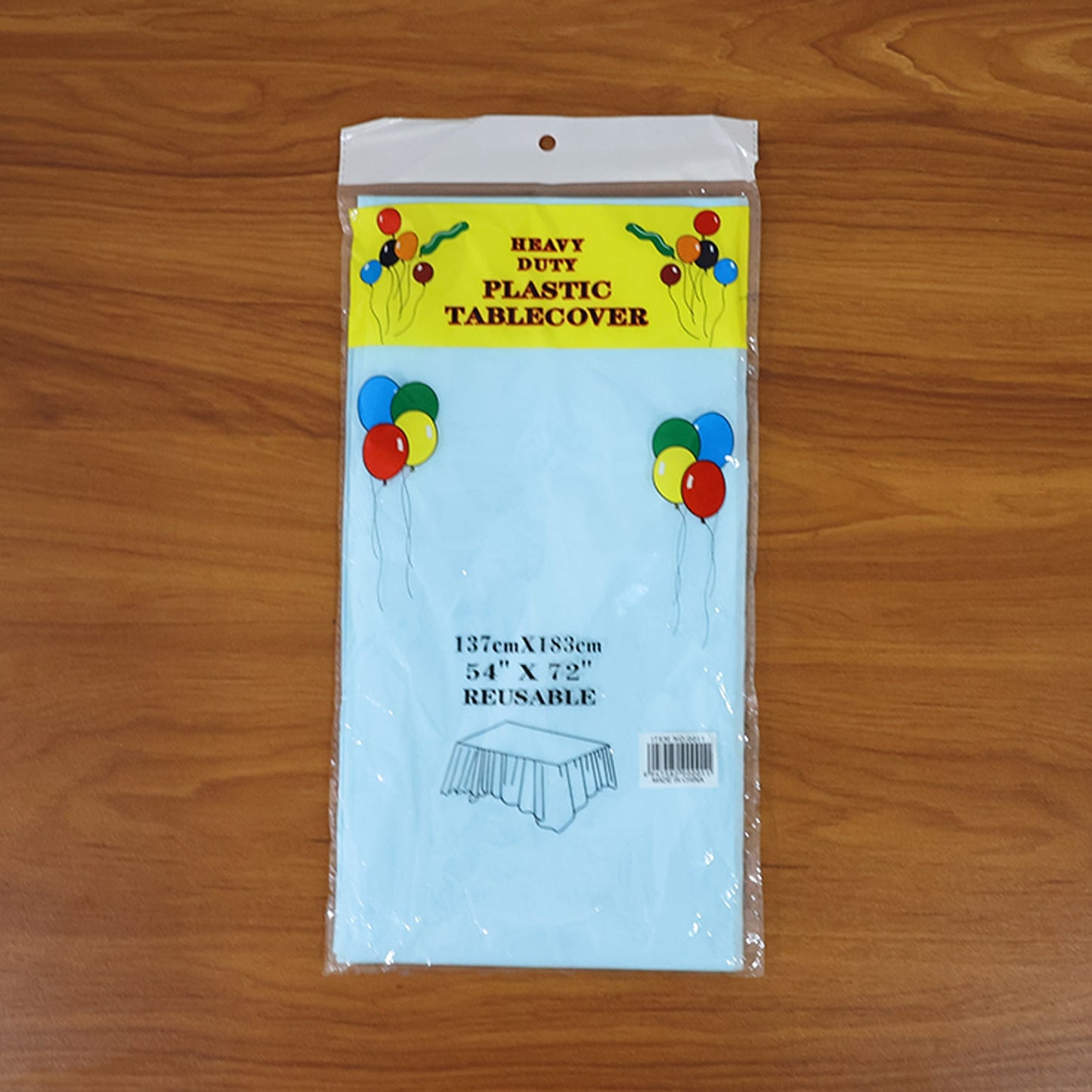 Waterproof Disposable Plastic Table Cover 137 × 183 cm