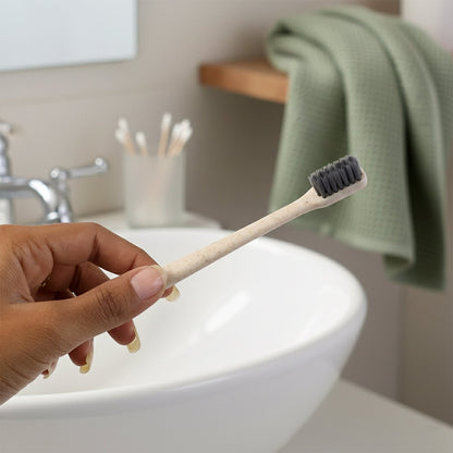 Wheat Straw Soft-Bristle Toothbrush for Deep Cleaning & Dental Care (1 Pc)