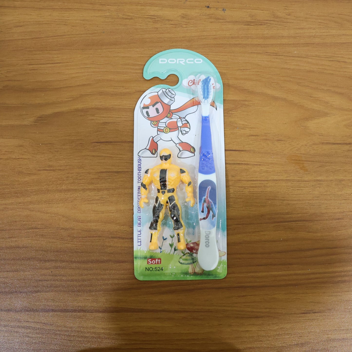 fun brushing kit with robot toy