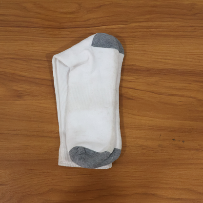 White & Grey Comfort Long Socks (1 Pair)