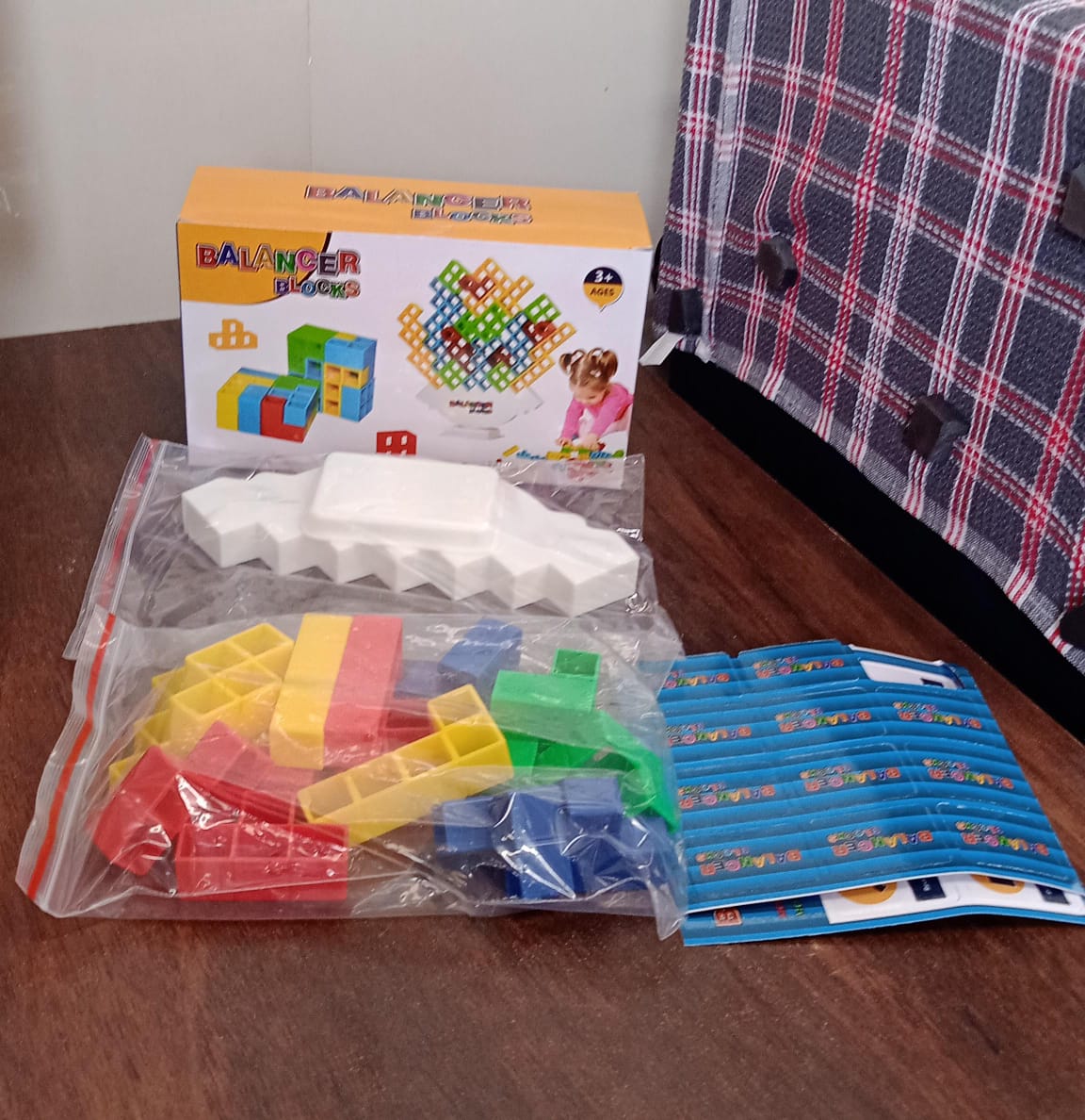 3D Tower Game, Tower Balance Game (16 Pcs Set)