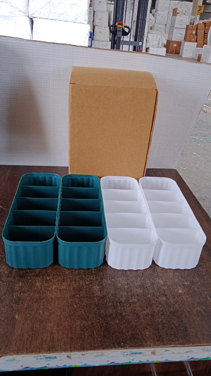 5 Compartments Socks / Handkerchief / Underwear Storage Boxes (pack of 4)