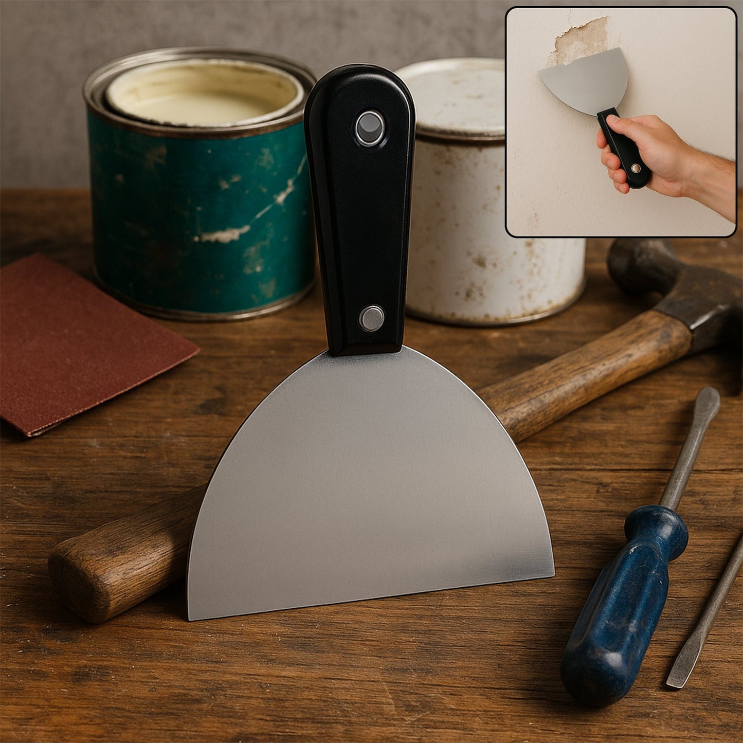 Paint Scraper Window Glass Filling Putty Knife (152 MM / 1 Pc)