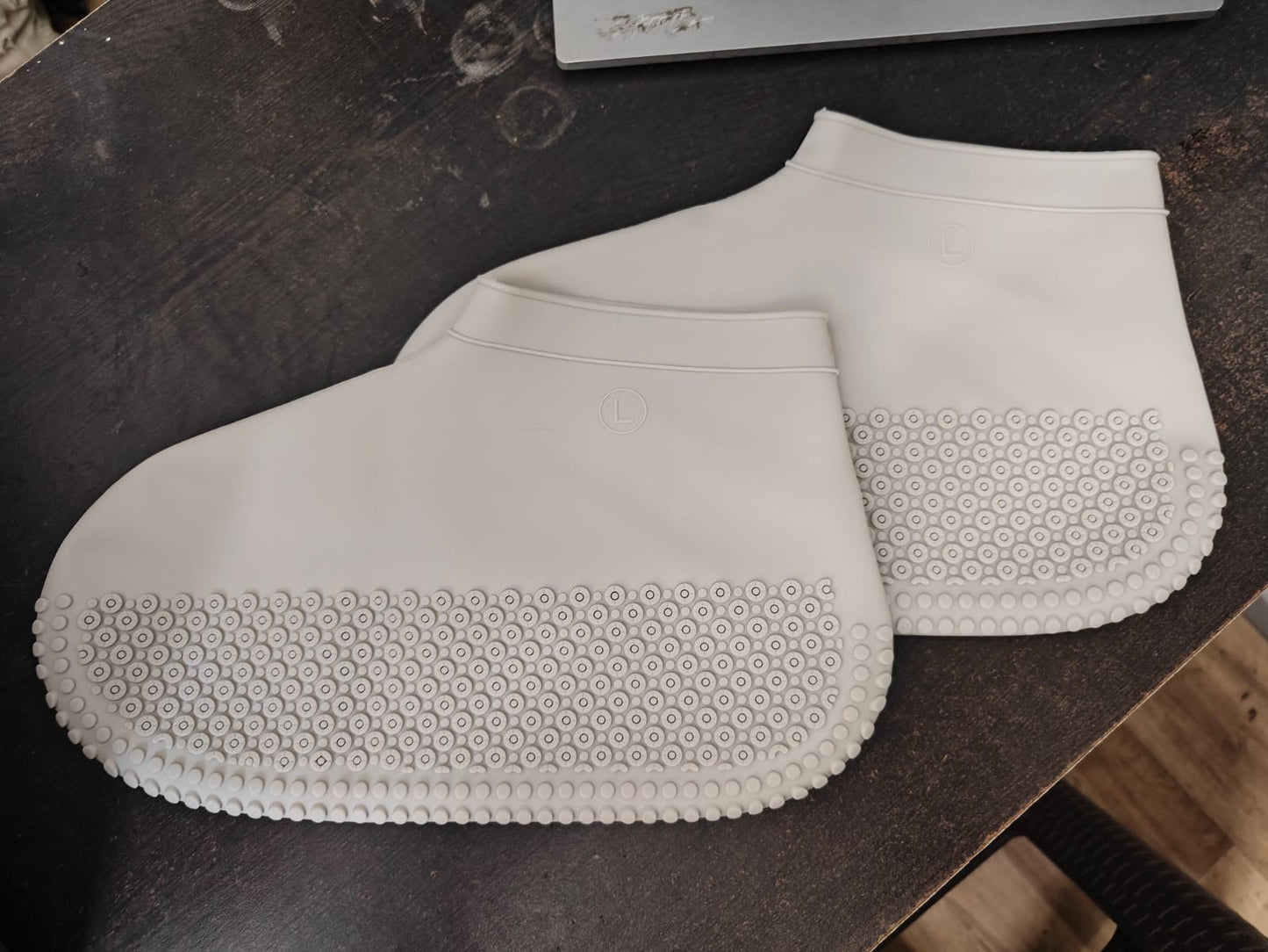 Non-Slip Silicone Reusable Waterproof Anti-Skid Shoe Covers (Large, 1 Pair)