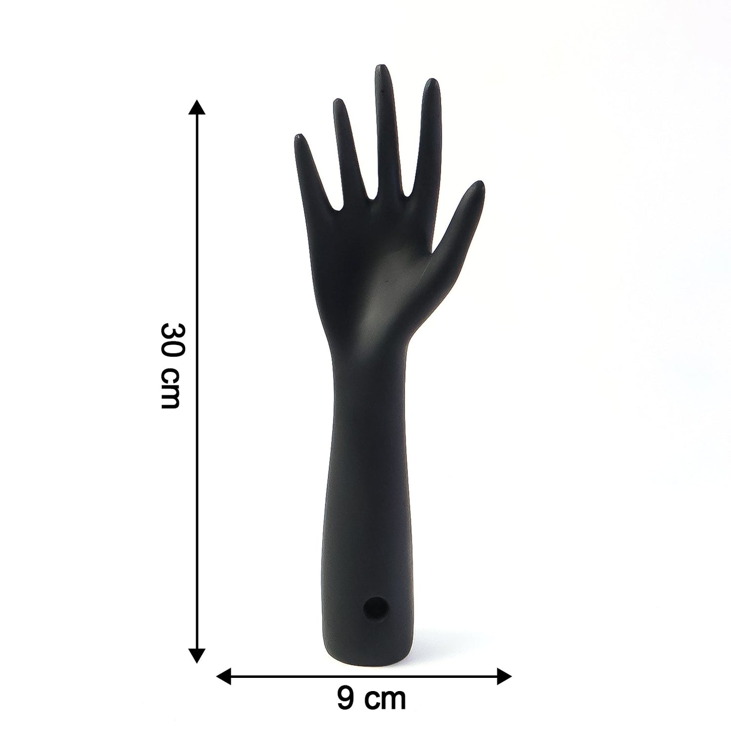 Elegant Black Hand-Shaped Jewelry Display Stand (1 Pc)