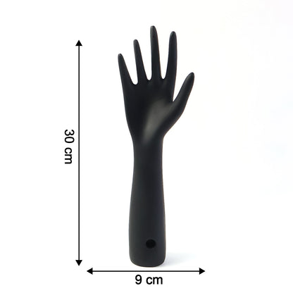 Elegant Black Hand-Shaped Jewelry Display Stand (1 Pc)