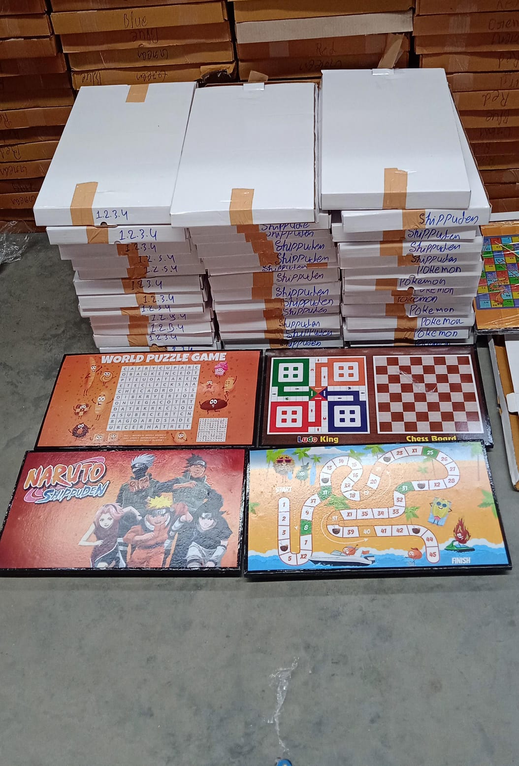 Foldable Mix Design Games Table Board || Bed Study Table (48 × 28 Cm / 1 Pc)