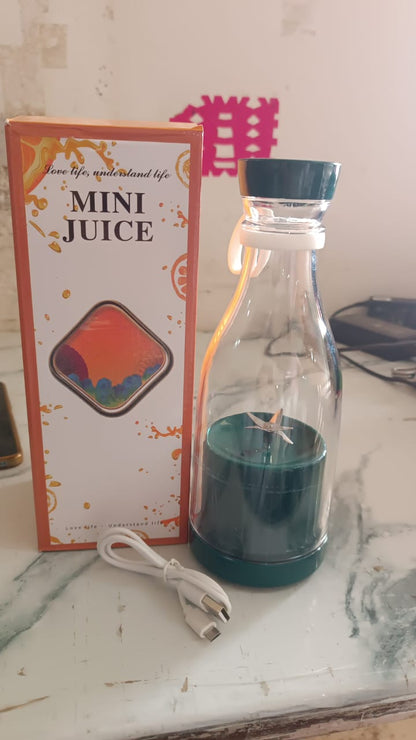 Blender Portable Juicer with 4 Blades 400 Ml Multicolor