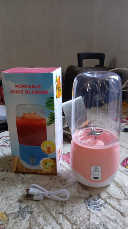 Portable Electric USB Juice Maker 6 blade Blender Grinder  - 400ml