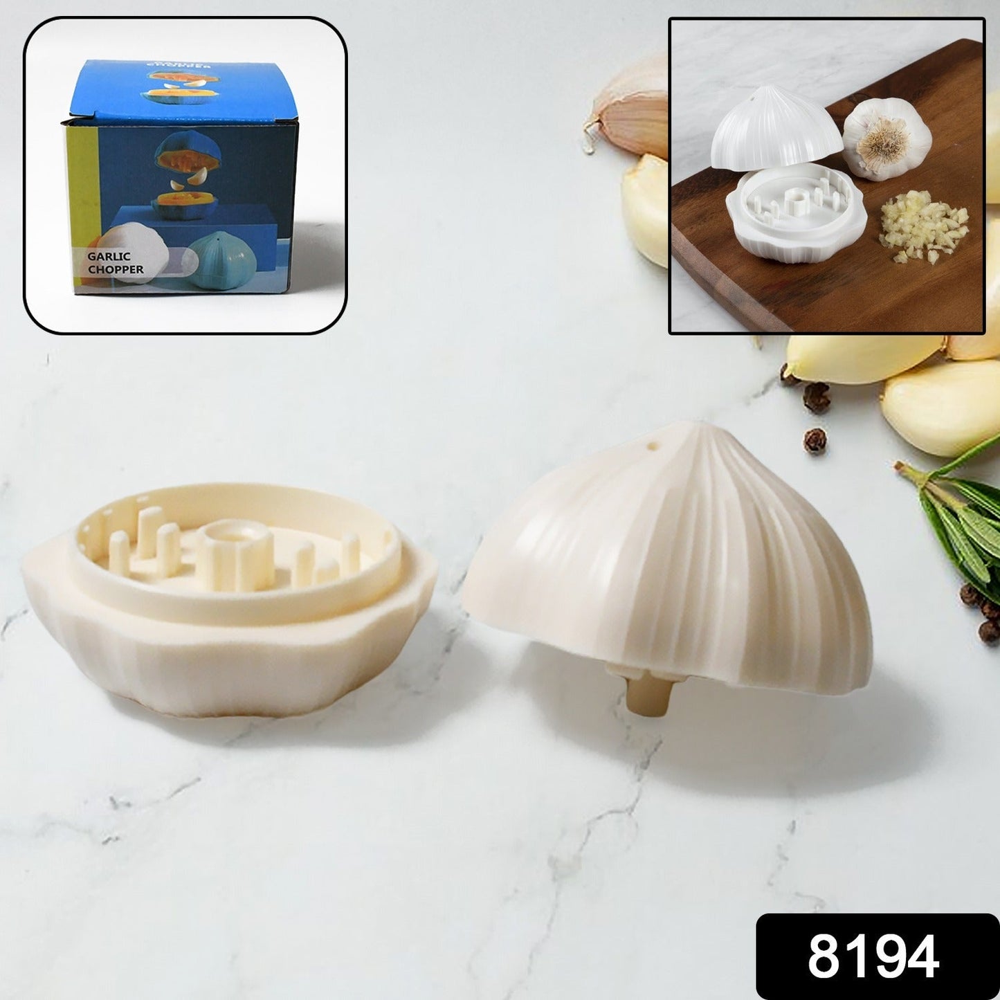 Garlic Press Sharpener Manual Ginger Chili Garlic Crusher  Kitchen Use