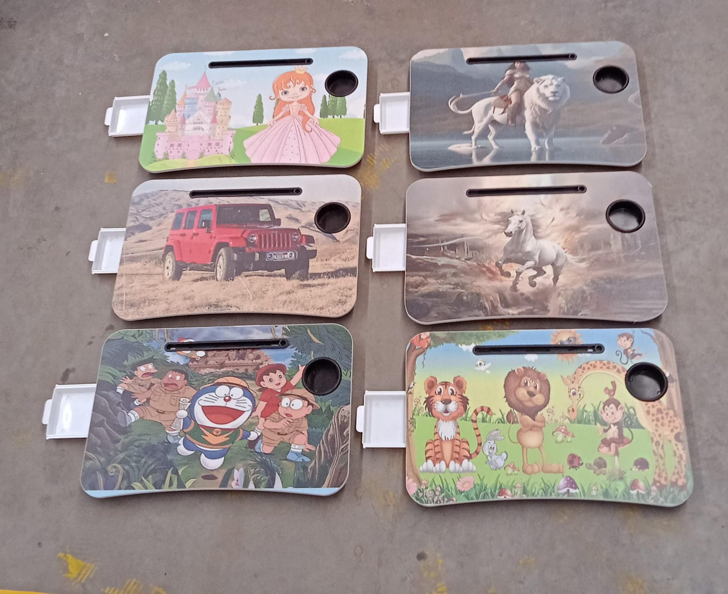 Multi Purpose Laptop Desk for Study Reading Foldable with Cupholder  58×38 cm