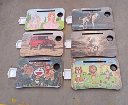 Multi Purpose Laptop Desk for Study Reading Foldable with Cupholder  58×38 cm