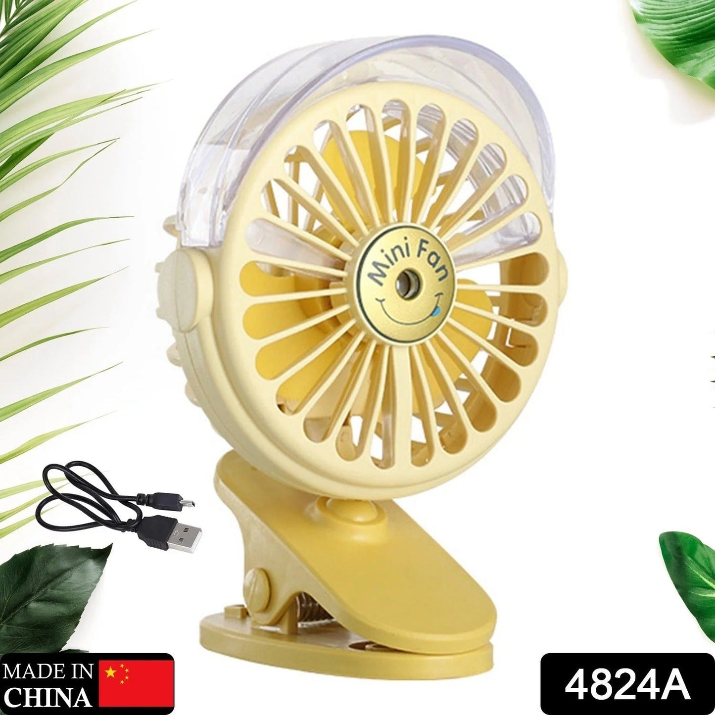Clip Desk Fan Portable Table Cooling Fan for Home, Car & Office
