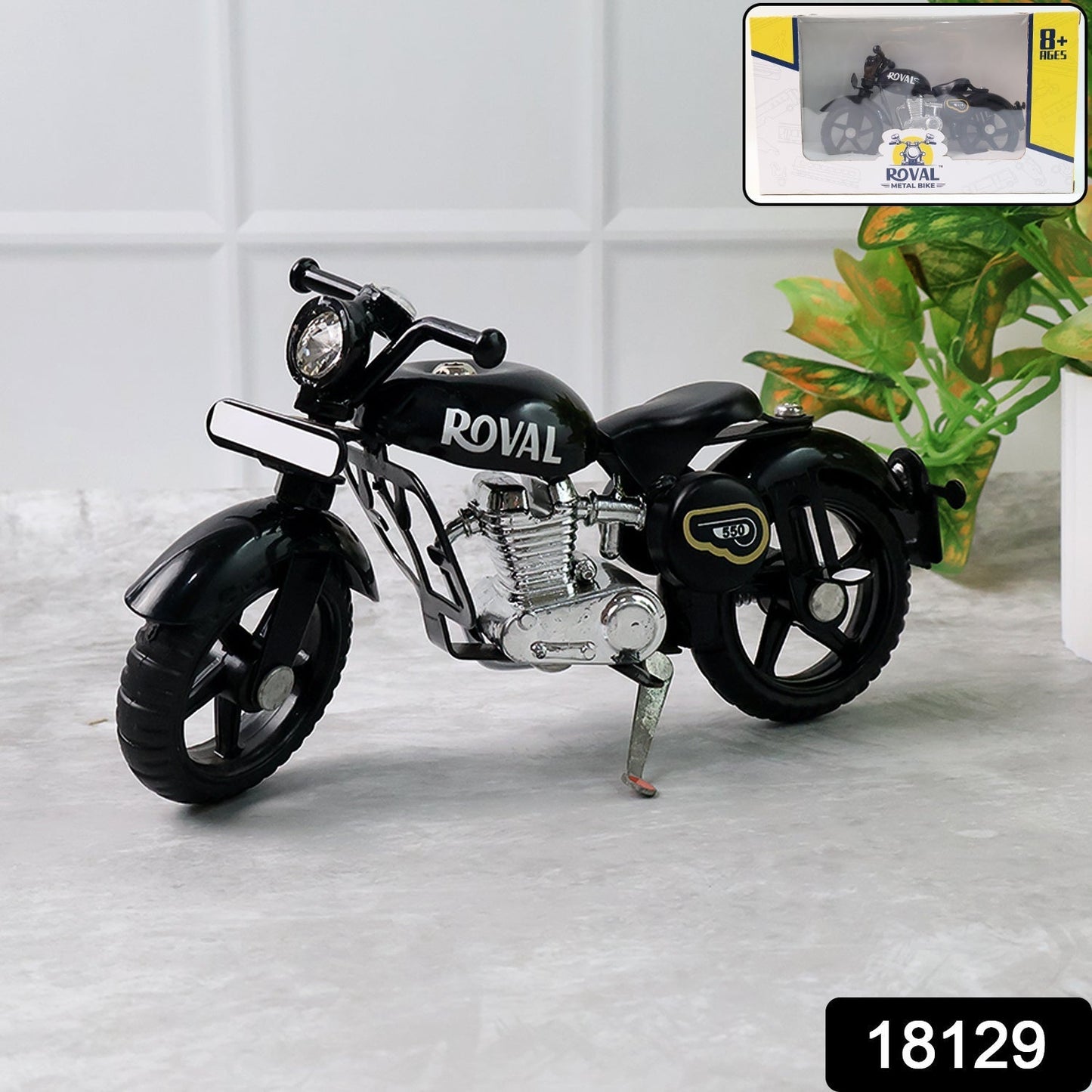 Classic Bullet Design Metal Bike Toy